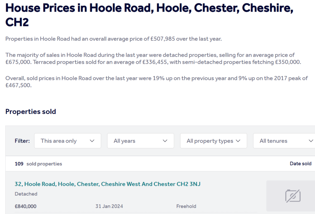 32 Hoole Road Chester sells for a whopping 71% profit in 18 months image.